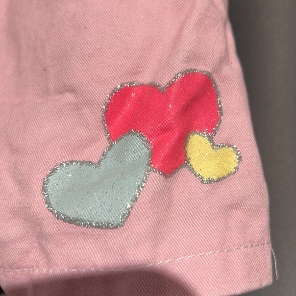 Girls Little Lass Bunny overalls size 6, great used condition sparkly shirt - Picture 3 of 10